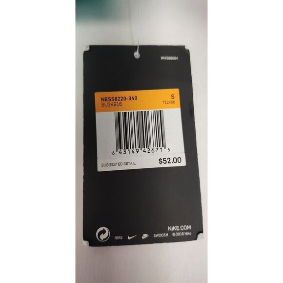 Nike Scoop Neck Sleeveless Swimwear Tankini Top Neon Green Black Size Small - Picture 8 of 8